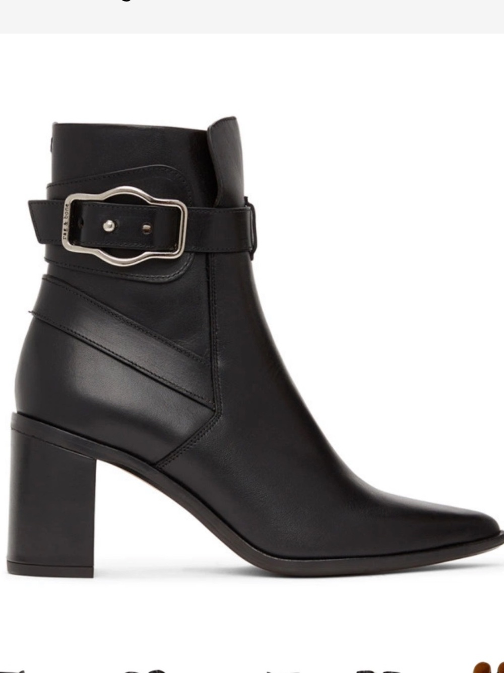 Rag & Bone Jodhpur Black Leather Ankle Boots NWOT